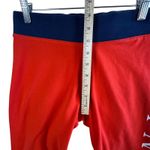 Nike Essential Biker Shorts Athletic Red White Blue Spell Out Logo Flag USA M Photo 7