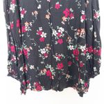 Woman Within  Womens‎ Blouse Size 2X Black Floral Long Sleeve Boh Casual Fall Photo 2