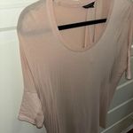 Club Monaco Regan Tee Faux Leather Sleeves Photo 1