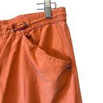Chico's Women's Orange Cotton Blend Cargo Pants Elastic Waist Pockets Size 2 Photo 1