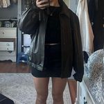 Vintage Leather Jacket Brown Size L Photo 0