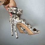 Vince Camuto Rittel Snakeskin Print Heels Ankle Strap Stiletto Women's Size 10 Photo 2