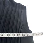 Vince  Black Sleeveless Mixed Rib Sleeveless Mock Turtleneck Top Size XXS Photo 8