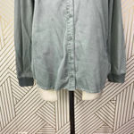 Stateside  Green‎ Button-Down Supima Cotton Top Photo 4