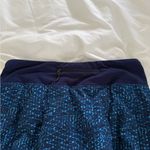 Lululemon  Blue Pattern Mini Logo Skirt Short Skort Athletic Gym Tennis Photo 6