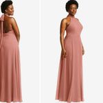 After Six After Six High Neck Halter Backless Maxi Dress Size 14 Photo 6