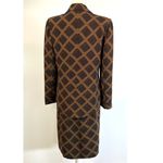 Harvé Benard Vintage Dress Set Lattice Print Brown Harve Benard Photo 9