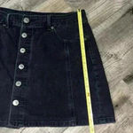 American Eagle Black Denim  Skirt Size 12 Photo 7