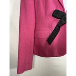 Lilly Pulitzer  Wool Blend Crop Blazer Tie Front Pink Preppy Old Money Small Photo 1