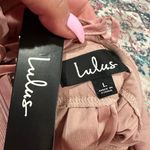 Lulus LULU’S STOLEN MOMENTS DUSTY PINK MAUVE LACE-UP MAXI LACE DRESS L Photo 8