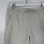 L.L.Bean Pants Womens 4 Beige Oat Linen Wide Leg Drawstring Coastal Beachy Tan Photo 1