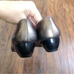 Salvatore Ferragamo Ferragamo • vintage wedge shoes bronze black leather bow detail Photo 7