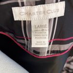 Charter Club  Plaid Puffer Vest Black, Gray, & Pink with Zip Pockets Size Large Photo 1