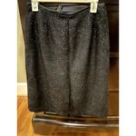 Isabella Size 12 Sparkly Straight Pencil Skirt Back Slit Holiday Party Cocktail Black Photo 2