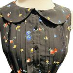 TULLE Anthropologie FLORAL DRESS SLEEVELESS BLACK SIZE S Photo 3