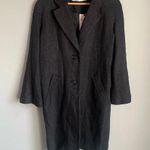 ZARA NEW  Linen blend Gray With Pockets Light Coat Photo 2