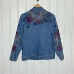 Chico's Chico’s Floral Jean Jacket Sz 1 (M) 633 Photo 9