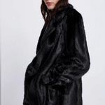 ZARA FAUX FUR COAT ZW COLLECTION sz Large Photo 2