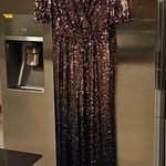 Trina Turk ππ Asandra Jumpsuit Supernova Sequin Moonstone Midnight Ombre 2 NWT Photo 9