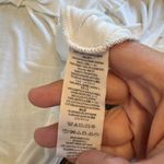 Free People  Abigail Tee White Lace Oversized Loose Fit Top Lattice Boho Prarie Photo 6