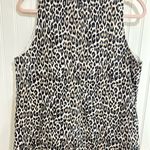 Tommy Bahama women Black and White Mini Dress V-Neck Sleeveless. Animal prim Photo 6