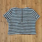 EXPRESS  Black and White Striped Top Photo 1