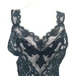 Victoria's Secret Vintage  Gold Label Lace Sheer Bodysuit Lingerie Black sz Medium Photo 1