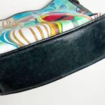 SHARIF Limited Ed Ballooning Leather Crossbody Large Tote Bag Hand Painted Photo 4