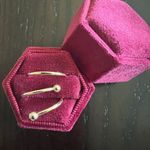 Ladies Gorgeous Golden Stackable Rings (2) Size 7 Gold Photo 1