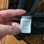 Vanity Collection Vanity, black lace cardigan, size small. Photo 3