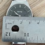 infinity Ladies Watch Black Dial Stainless Mesh Adjustable Bracelet Photo 8