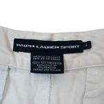 Ralph Lauren Sport Women's 4 White Chino Shorts with Navy Polo Pony Photo 8