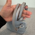 Vera Pelle Vera‎ Pelle Genuine Italian Leather Cross Body Bag Womens Small blue Photo 6