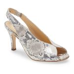 Paul Green  Avanti Peep Toe Slingback | Silver Pebble | NIB | 9.5 Photo 0