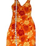 Wild Fable  Tropical Floral Mini Dress - Orange and Red Photo 2