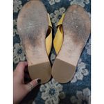 Cole Haan  Womens Slides Sandals Criss Cross Strap Size 9.5B Yellow‎ Photo 3