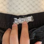 Free People black jean distressed shorts sz 27 festival concert grunge moto goth Photo 2