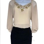 B Darlin new with tags cream and black dress with 3/4 length sleeves Photo 0