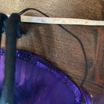 Vintage Department 56 Halloween Costume Black Spider Purple Feather Hat Dress Up Photo 7