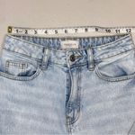 PacSun Stretch 90s Boyfriend High Rise Light Blue Denim Wash Raw Hem Jeans 25 Photo 8