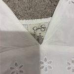 Jessica Simpson  White Eyelet Dress Photo 1