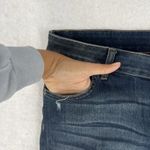 Maurice's  Womens 14W Short Skinny Jeans Stretch Ripped Distressed Dark Wash Denim Photo 4