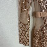 BANJUL  Sequined Nude Bronze Midi Cocktail Dress Party Birthday Size Small Photo 5