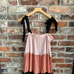 Blu Pepper  Colorblock Tiered Maxi Dress, M Photo 2