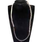 Lulu Dharma Necklace Twine Marble Bead 20" Signed Jewelry White Photo 1