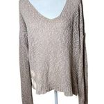 Brandy Melville  Nubby Blush Pink V Neck Sweater One Size Photo 0