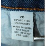 NWT Rue + High Rise Festival Shortie Jean Shorts Size 20 Lace Front Raw Edge Hem Blue Photo 11