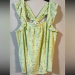 LC Lauren Conrad Lauren Conrad Ruffled Crossback Summer Tank Photo 1