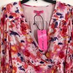 Betsey Johnson  Pink Floral Ruffled Hem Dress 6 Photo 2