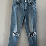 American Eagle  Mom Jeans Blow Out Knees Distressed 2 Photo 0